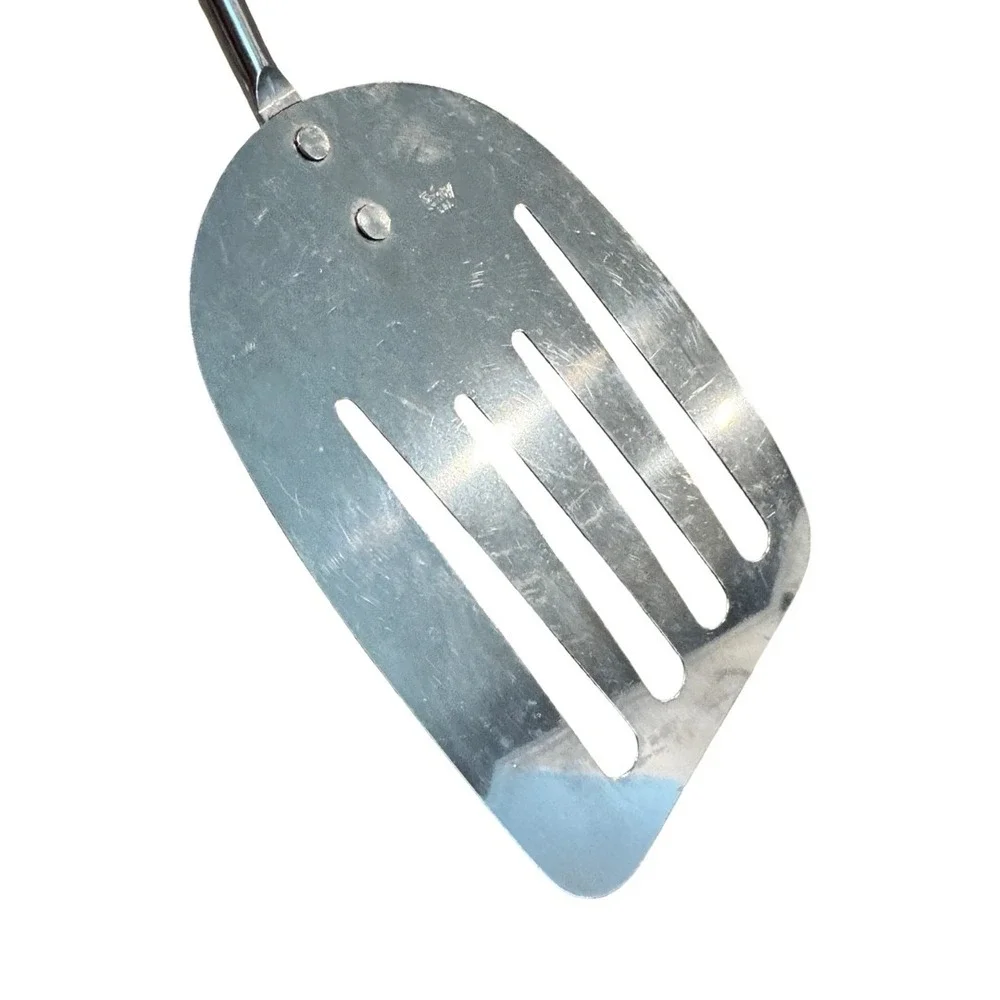 Vintage Foley Stainless Steel Slotted Spatula Turner with Wood Handle 20